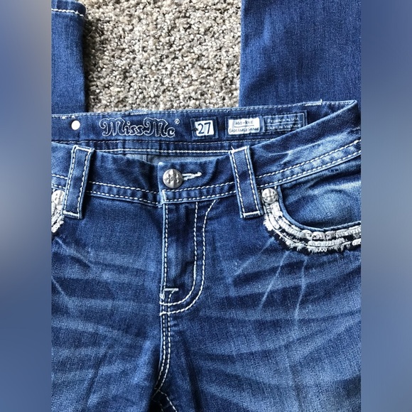 BRAND NEW MISS ME SIZE 27 MIDRISE ANKLE SKINNY DENIM JEANS - Picture 2 of 11